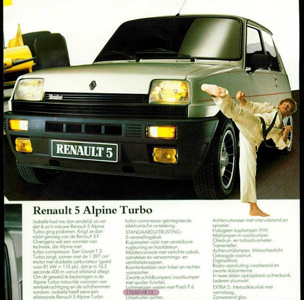 1983 Renault 5 Alpine Turbo on 175/60 R13 Tires